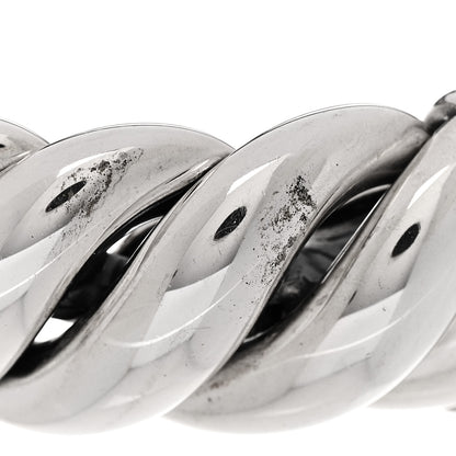 David Yurman Sterling Silver 20mm Sculpted Cable Link Bracelet 5 of 5
