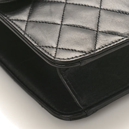 Chanel Lambskin Quilted Medium Single Flap Black 8 of 9