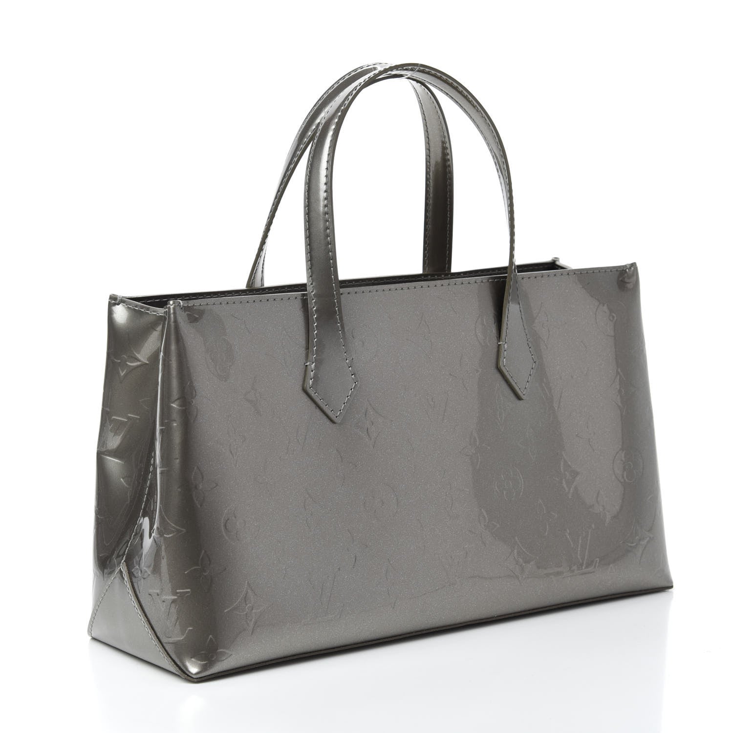Louis Vuitton Vernis Wilshire PM Gris Art Deco 3 of 9
