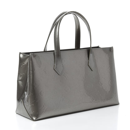 Louis Vuitton Vernis Wilshire PM Gris Art Deco 3 of 9
