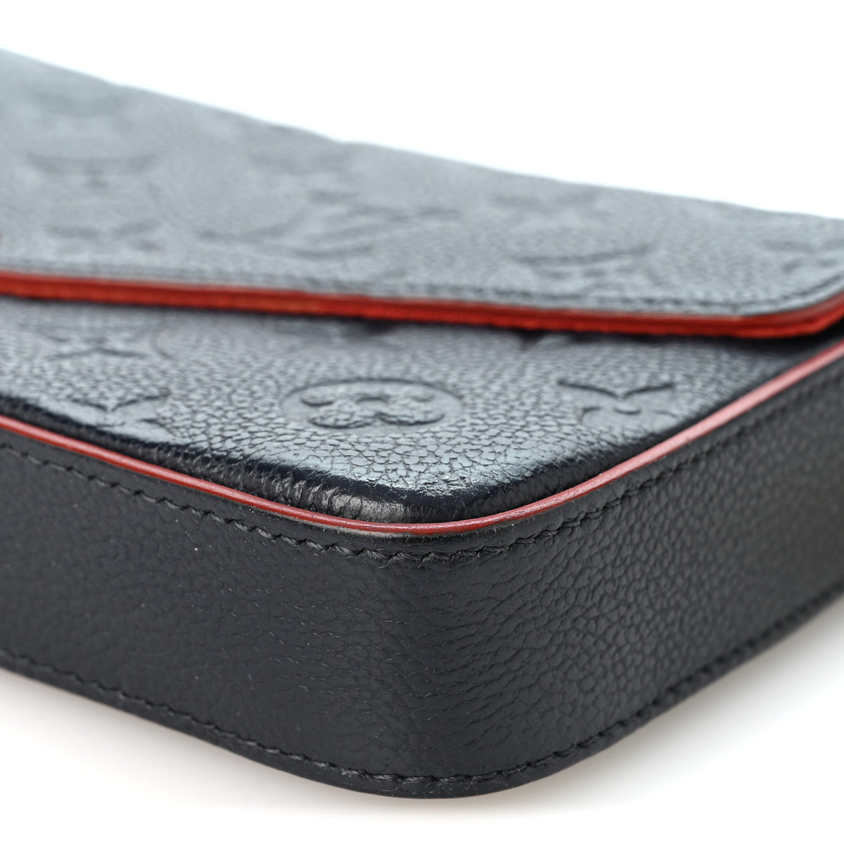 Louis Vuitton Empreinte Pochette Felicie Chain Wallet Marine Rouge 10 of 11