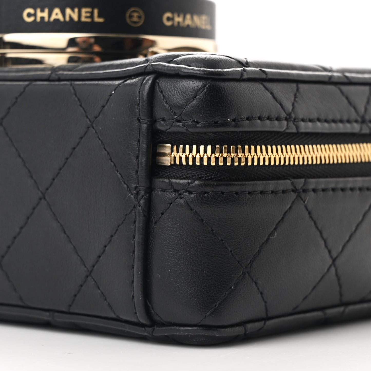 Lambskin Quilted Coco Click Bag Black