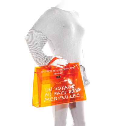 Hermes Vinyl Souvenir De L'Exposition Kelly Orange 2 of 8