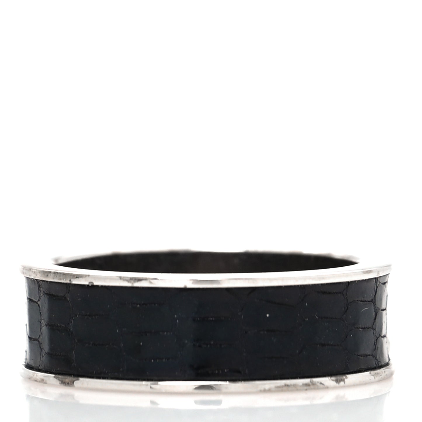 Lizard Kelly Cadena Scarf Ring Silver