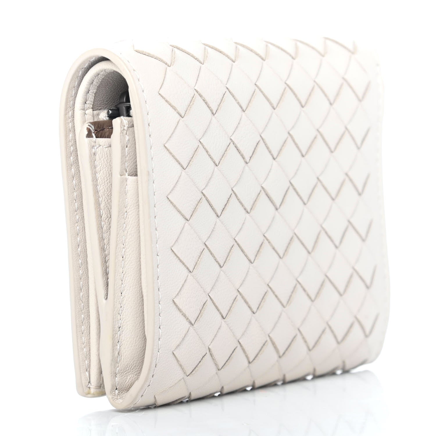 Bottega Veneta Nappa Intrecciato Bi-Fold Wallet White 2 of 4