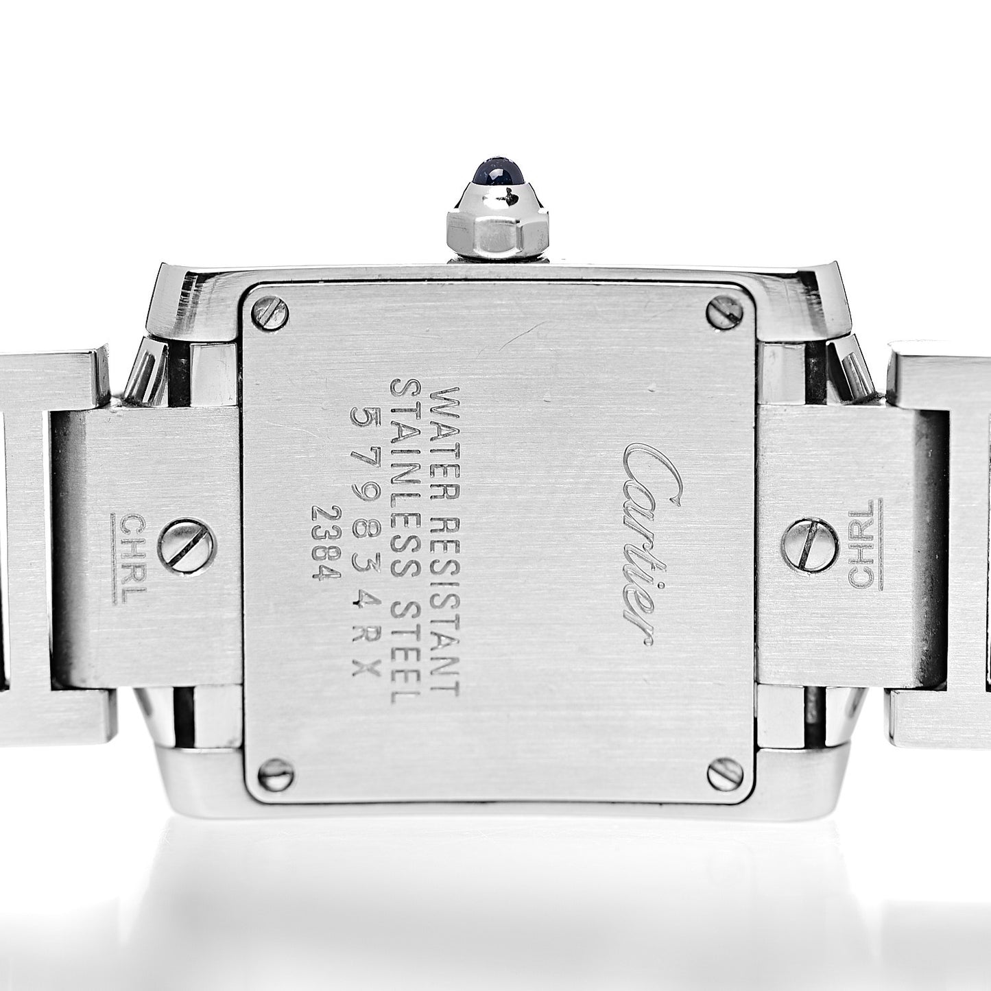 Stainless Steel 20mm Tank Francaise Quartz Watch