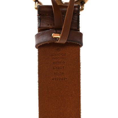 Gucci Faded Calfskin Double G 40mm Belt 95 38 Cuir 4 of 4