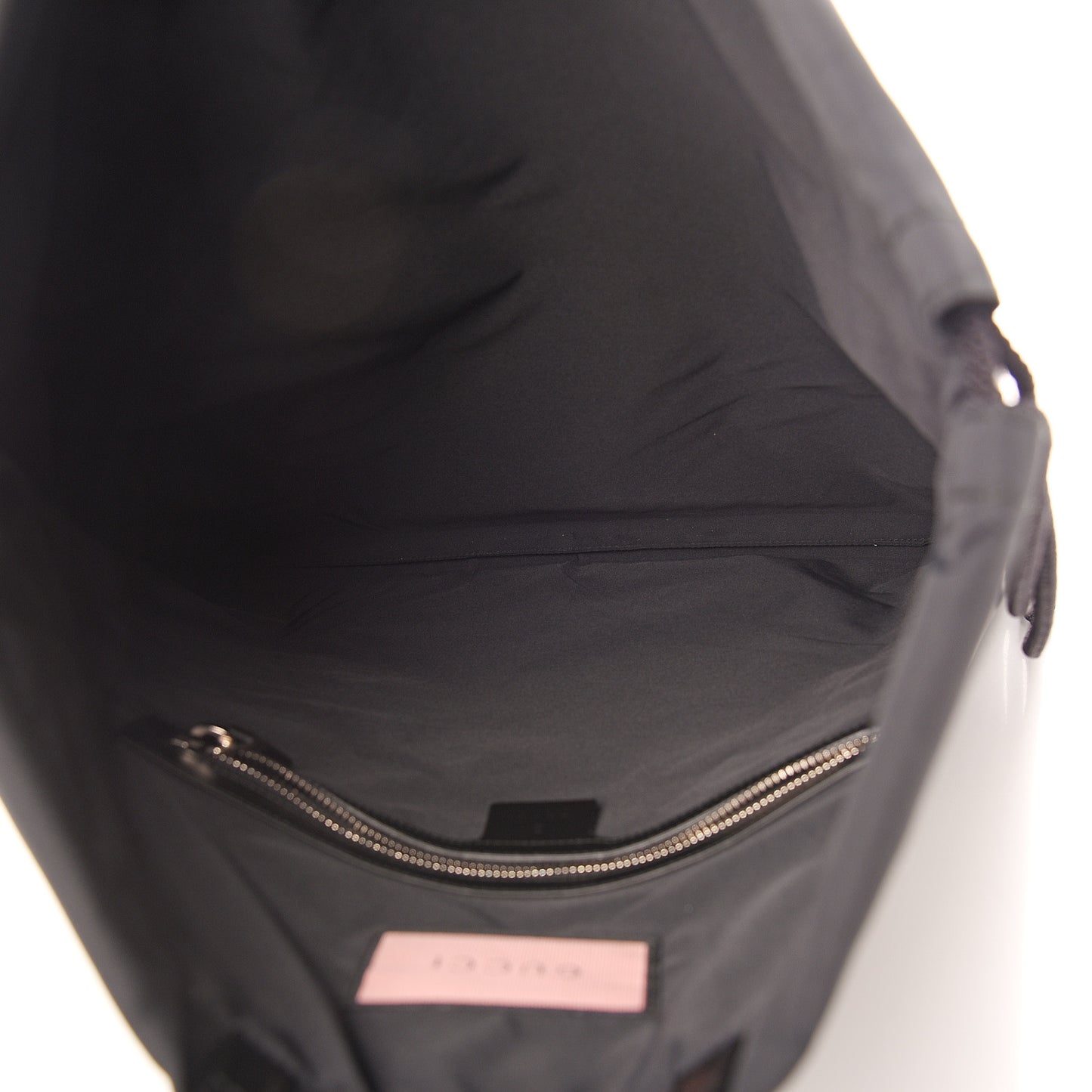 Calfskin Small GucciGhost Drawstring Backpack Black