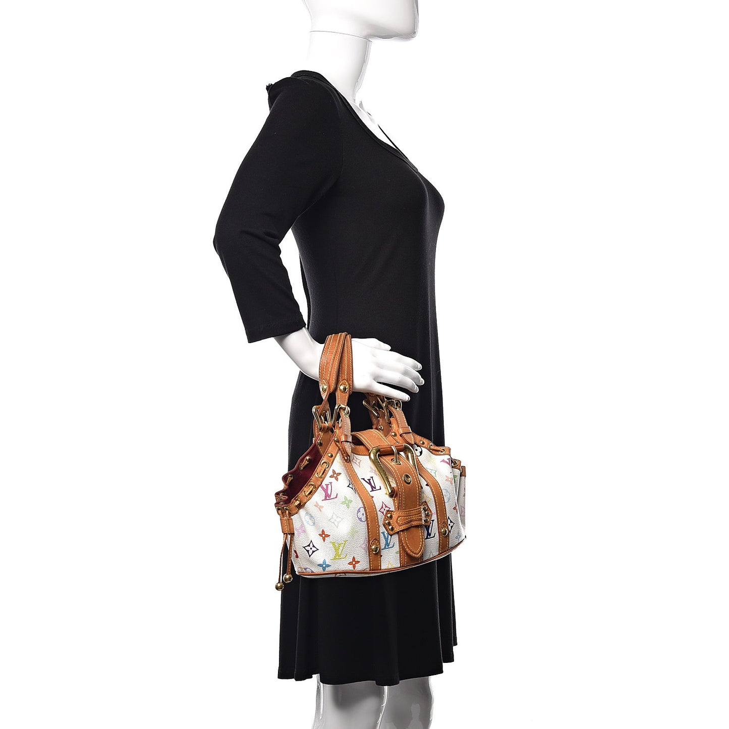 Monogram Multicolor Theda GM White