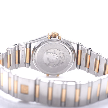 Omega Stainless Steel 18K Yellow Gold Diamond Bezel Mother of Pearl 23mm Constellation My Choice Quartz Watch 895.1243 4 of 4
