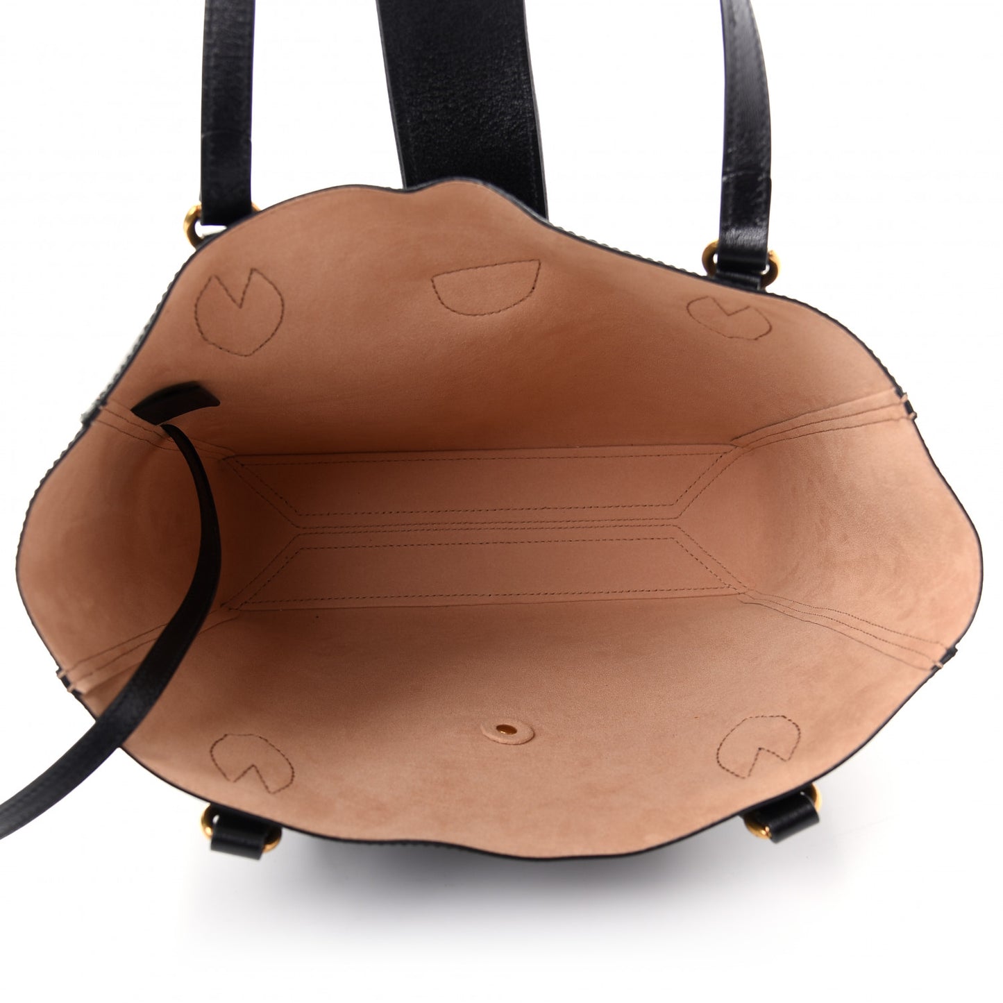 New Sakai Calfskin Lux Small Dahlia Tote Black
