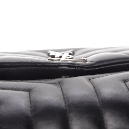 Saint Laurent Calfskin Y Quilted Monogram Medium Loulou Chain Satchel Black 17 of 17
