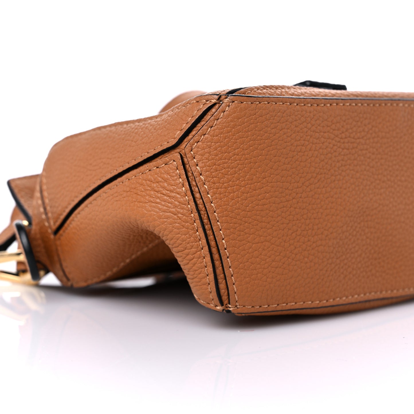 Calfskin Mini Puzzle Bag Light Caramel