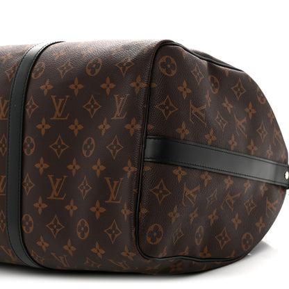 Louis Vuitton Monogram Macassar Keepall Bandouliere 45 8 of 8