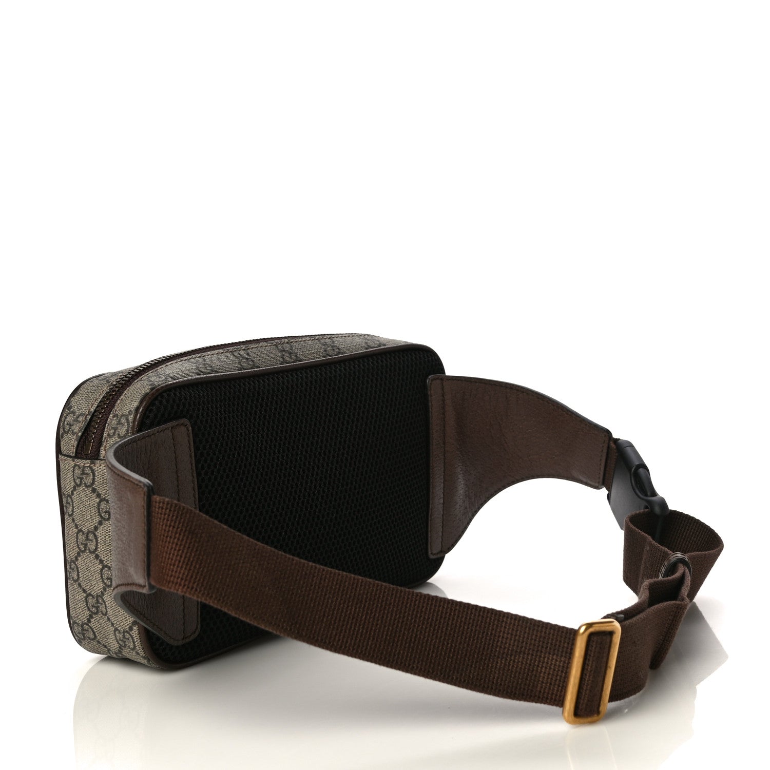 Gucci Soft GG Supreme Monogram Medium Ophidia Belt Bag Dark Brown 3 of 9