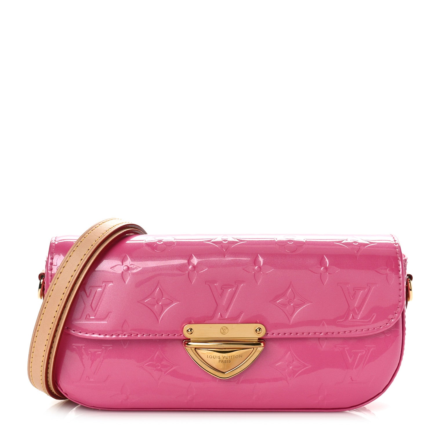 Louis Vuitton Vernis Malibu Pochette Neon Pink 1 of 8