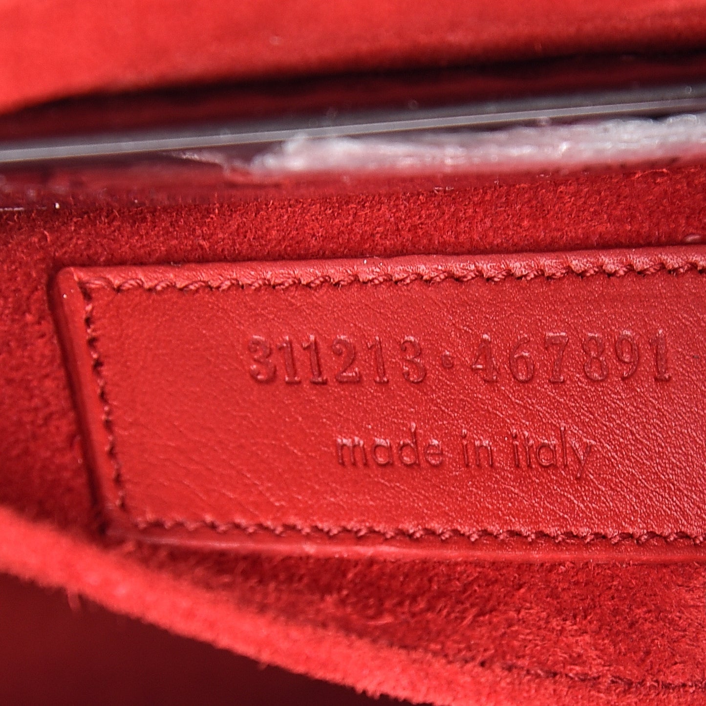 Calfskin Classic Y Ligne Clutch Red