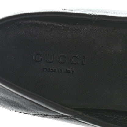 Gucci Lambskin Womens Brixton Horsebit Loafers 35.5 Black 6 of 7