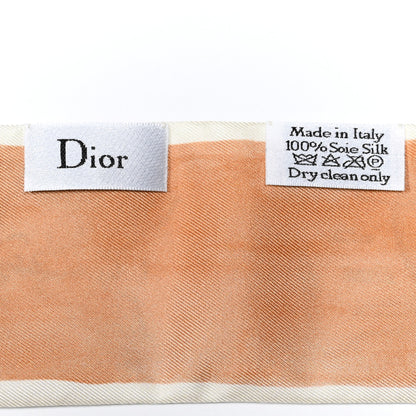 Christian Dior Silk Tarot Mitzah Scarf Ivory 3 of 3