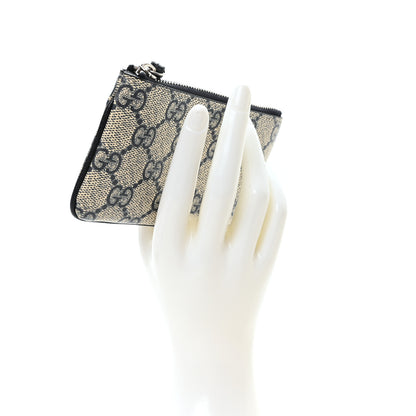Gucci GG Supreme Monogram Key Case Beige Blue 2 of 7