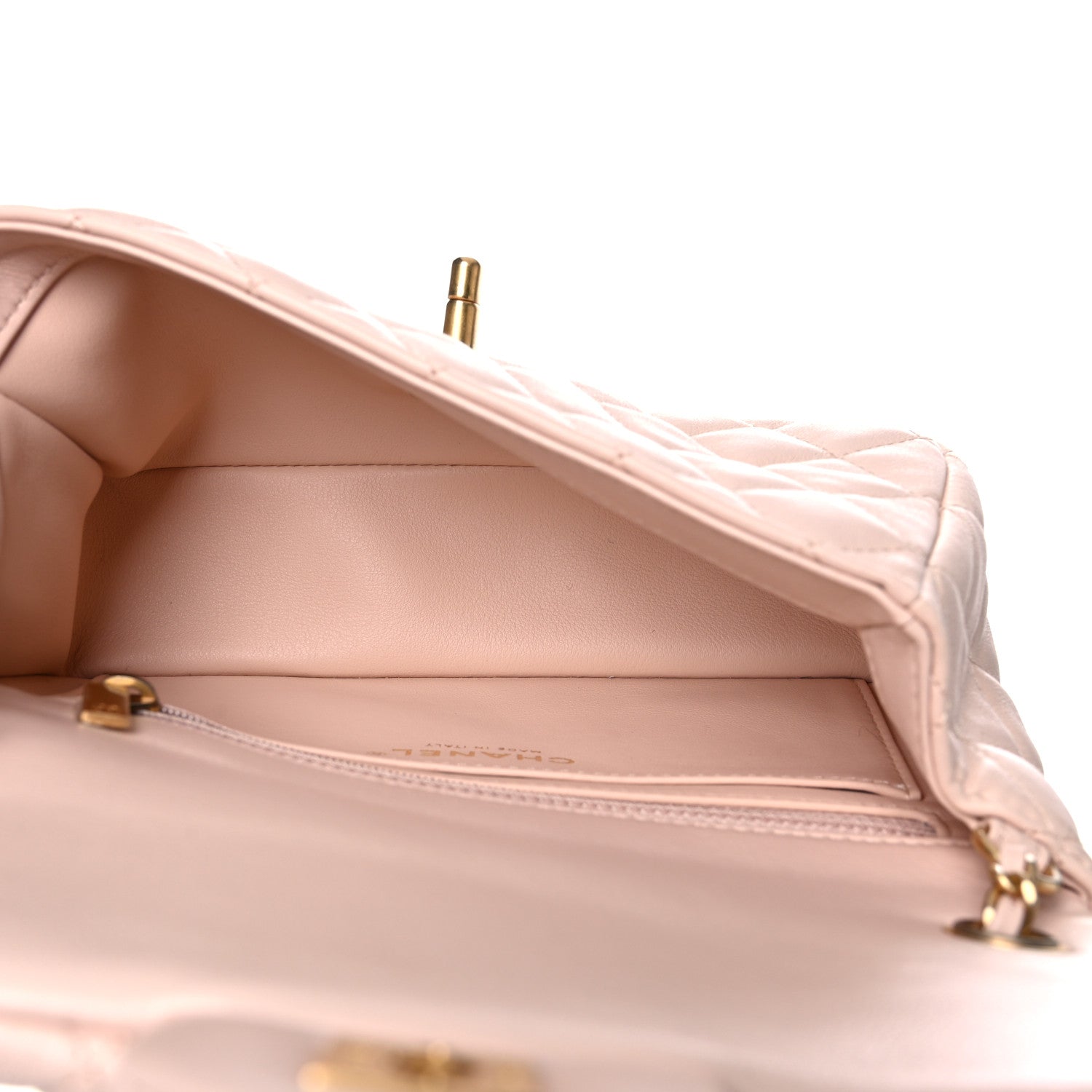 Chanel Lambskin Quilted Mini Rectangular Pearl Crush Flap Light Beige 5 of 10