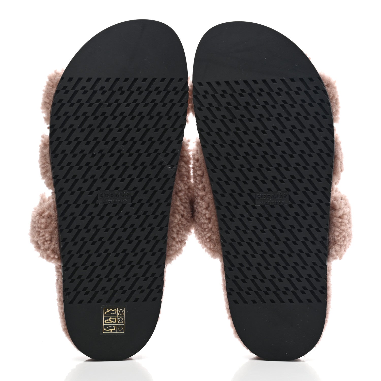 Hermes Woolskin Womens Chypre Sandals 41 Bois De Santal 5 of 7