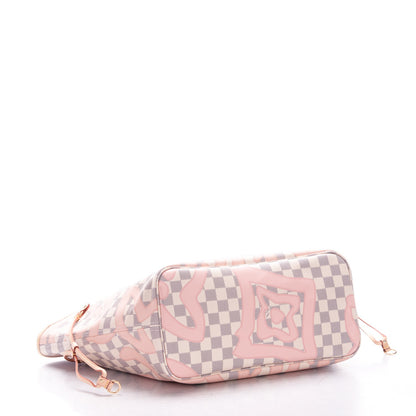 Louis Vuitton Damier Azur Tahitienne Neverfull MM 4 of 9