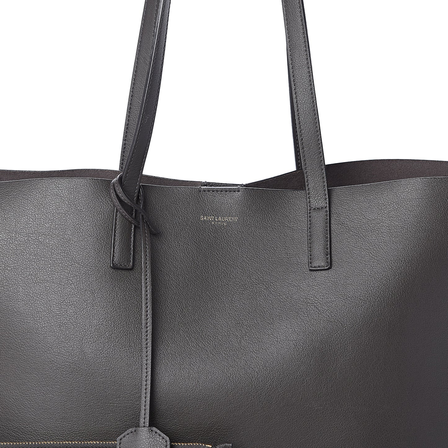 Calfskin Large Shopping Tote Dark Grey