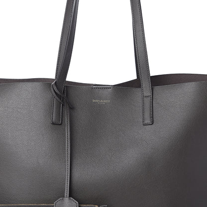 Saint Laurent Calfskin Large Shopping Tote Dark Grey 6 of 8