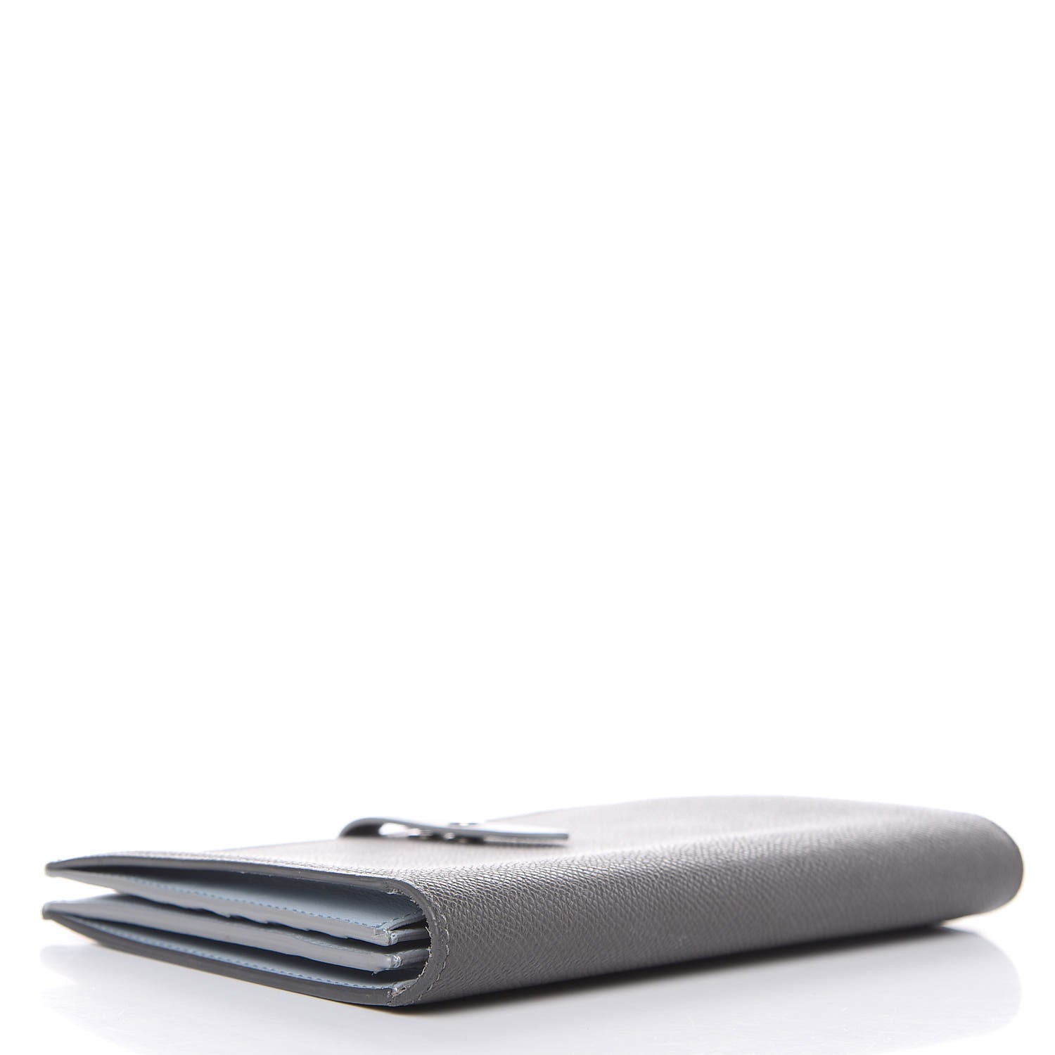 Celine Grained Calfskin Large Multifunction Strap Wallet Pebble Mineral 4 of 14