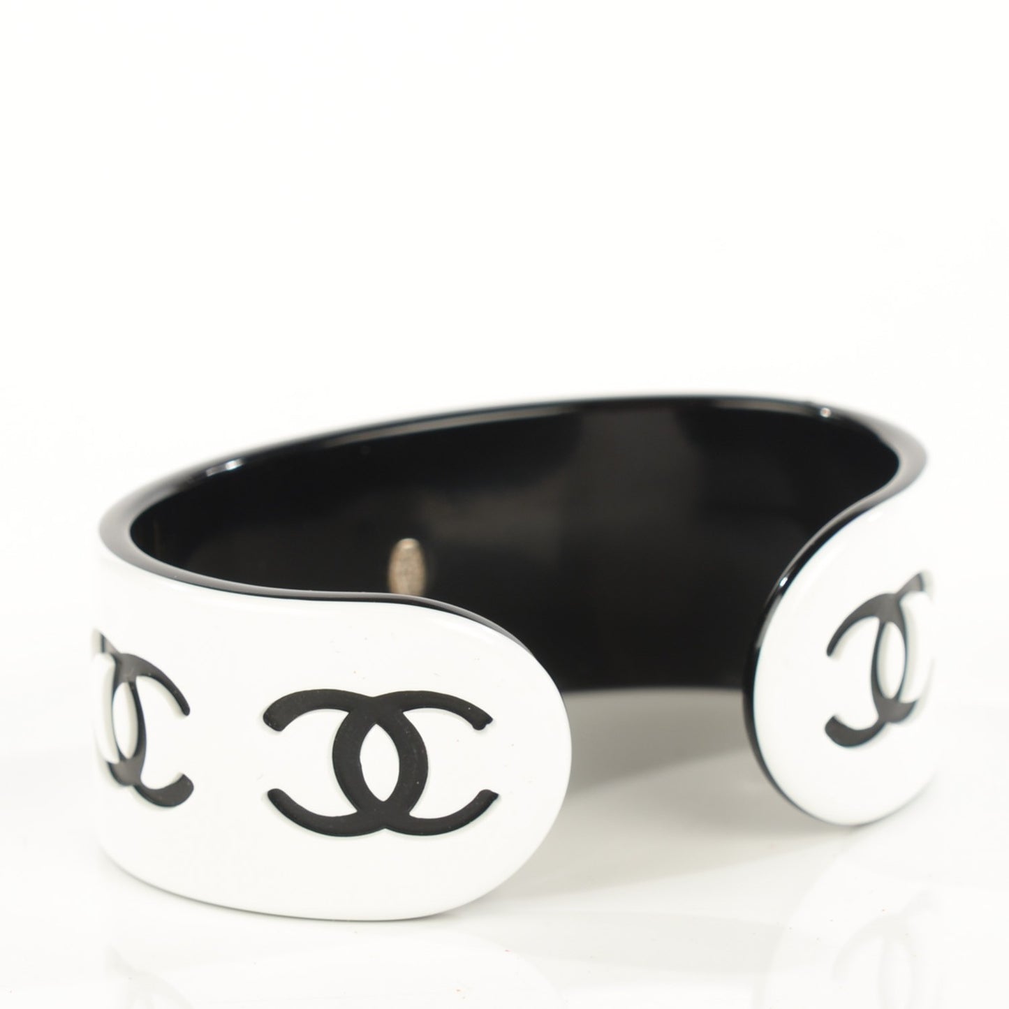 Resin CC Narrow Cuff Black White