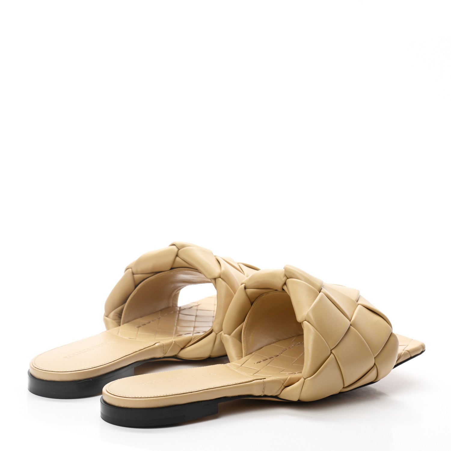 Bottega Veneta Nappa Maxi Intrecciato Lido Flat Sandals 39 Cane Sugar 4 of 7