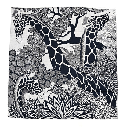 Hermes Cashmere Silk The Three Graces Shawl 140 Gris Chine Caban 1 of 5