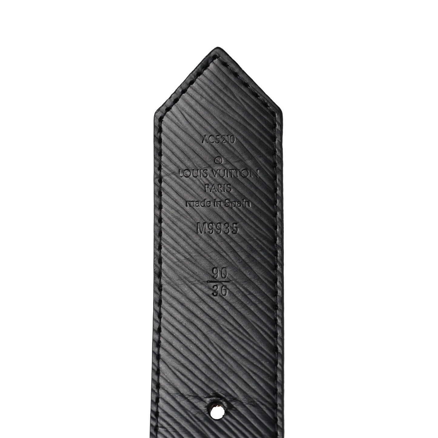 Monogram 20mm LV Circle Reversible Belt 90 36 Black