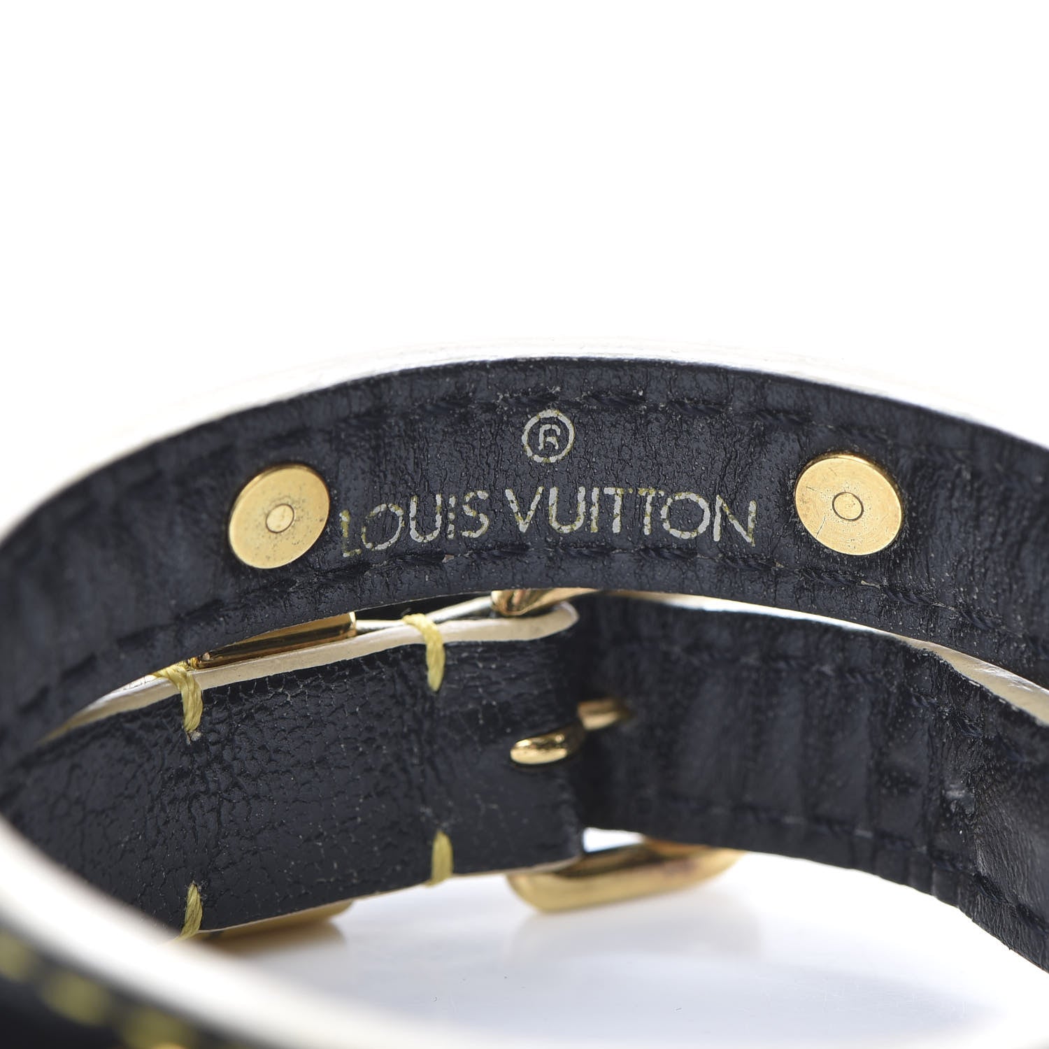 Louis Vuitton Suhali Double Tour Bracelet Black 4 of 6