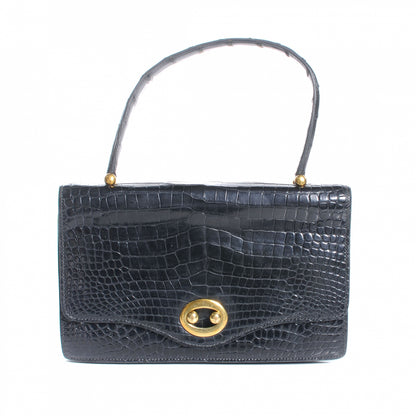 Hermes Porosus Crocodile Boule Handbag Black 1 of 6