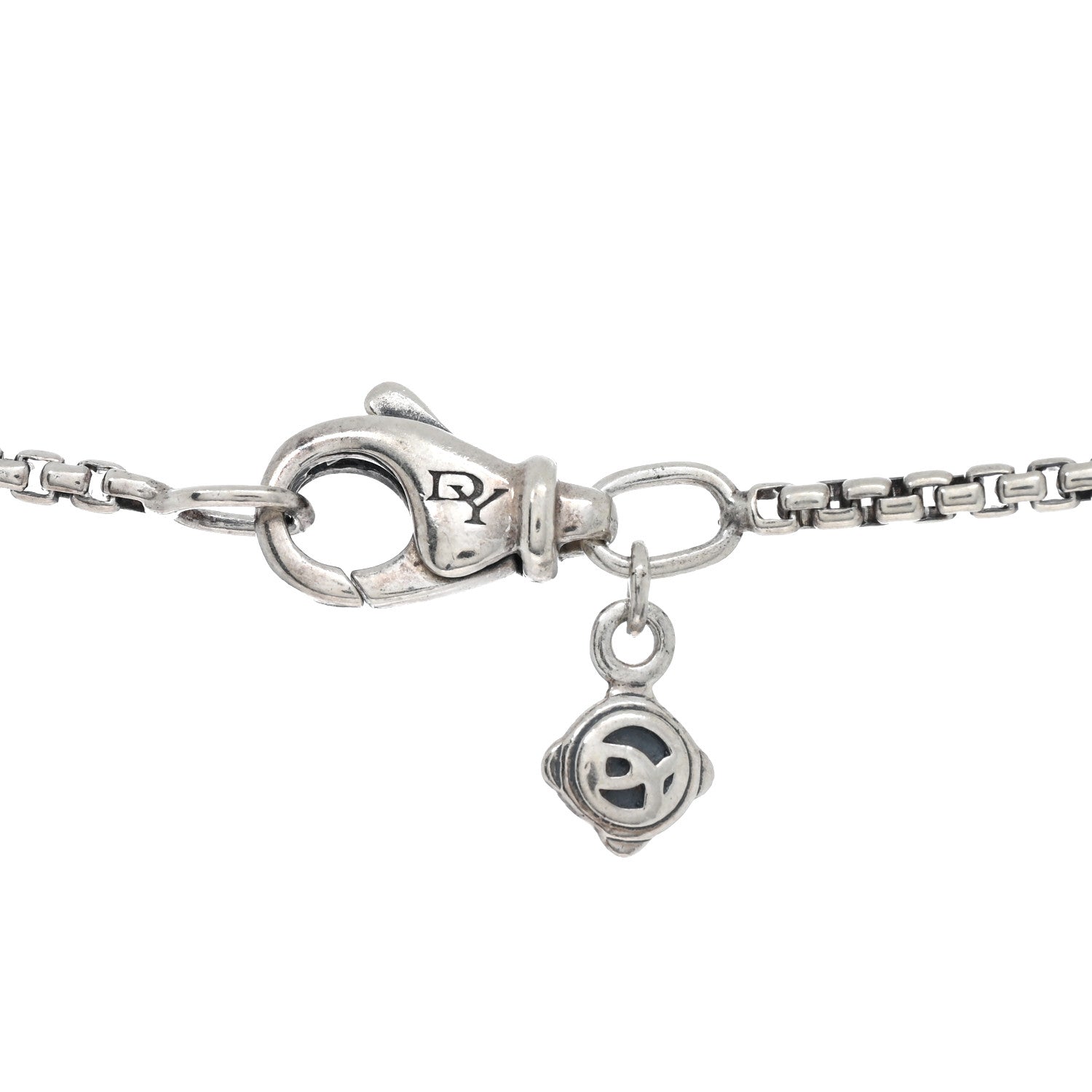 David Yurman Sterling Silver Cable Heart Pendant Necklace 4 of 4