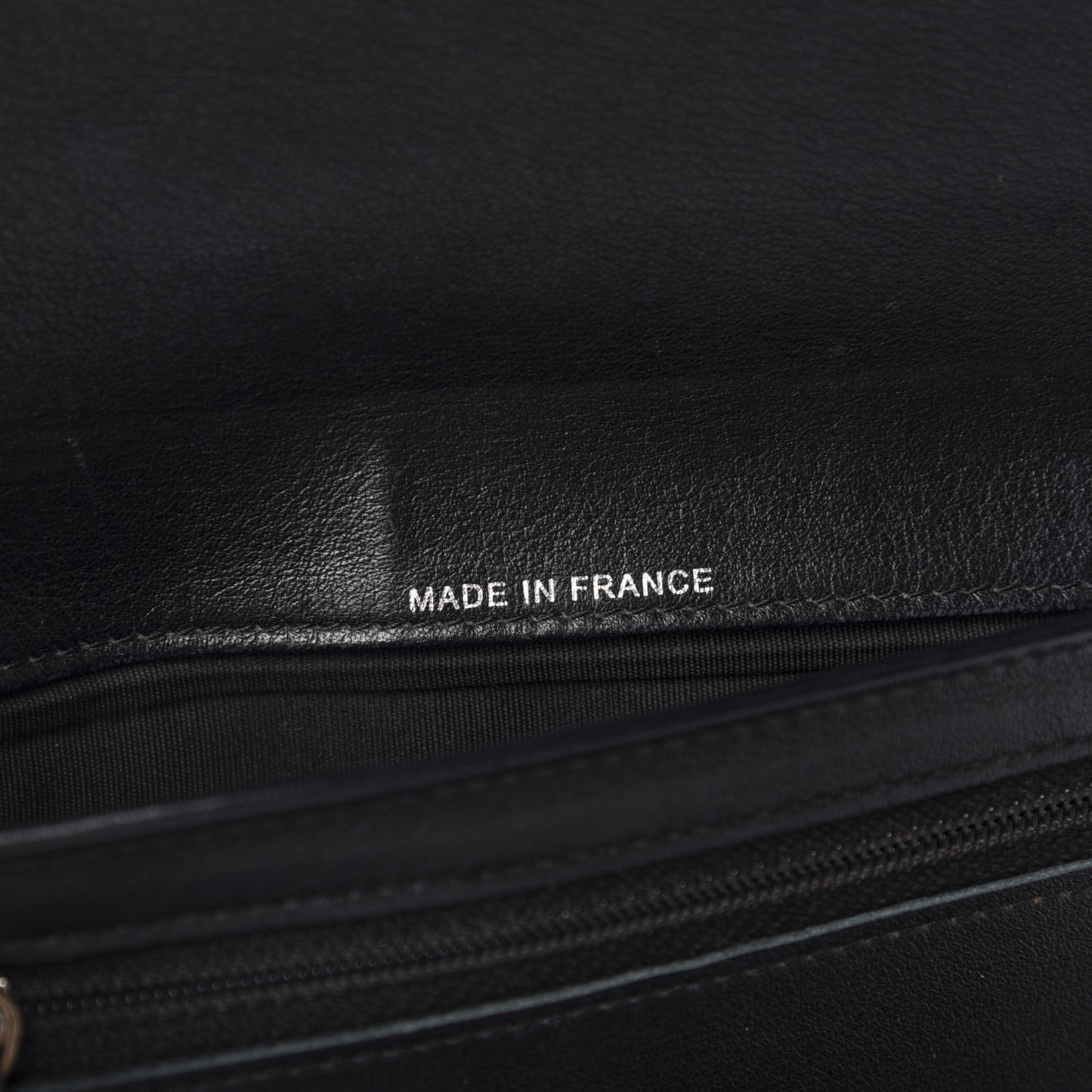 Caviar Sevruga CC Large Gusset Flap Wallet Black