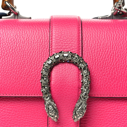 Gucci Dollar Calfskin Crystal Web Medium Dionysus Bamboo Top Handle Bag Box Pink Black Diamond 8 of 10