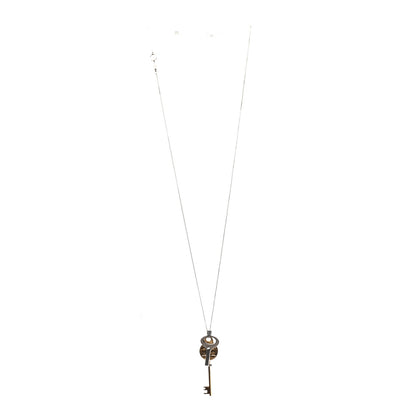 Louis Vuitton LV Double Key Necklace Gold Silver 3 of 5