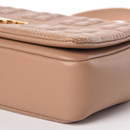 Burberry Lambskin Quilted Lola Bag Camel 10 of 10