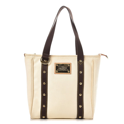 Louis Vuitton Toile Antigua Cabas MM White 1 of 9