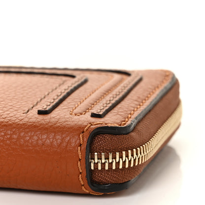 Chloe Grained Calfskin Marcie Long Zip Around Wallet Tan 8 of 8