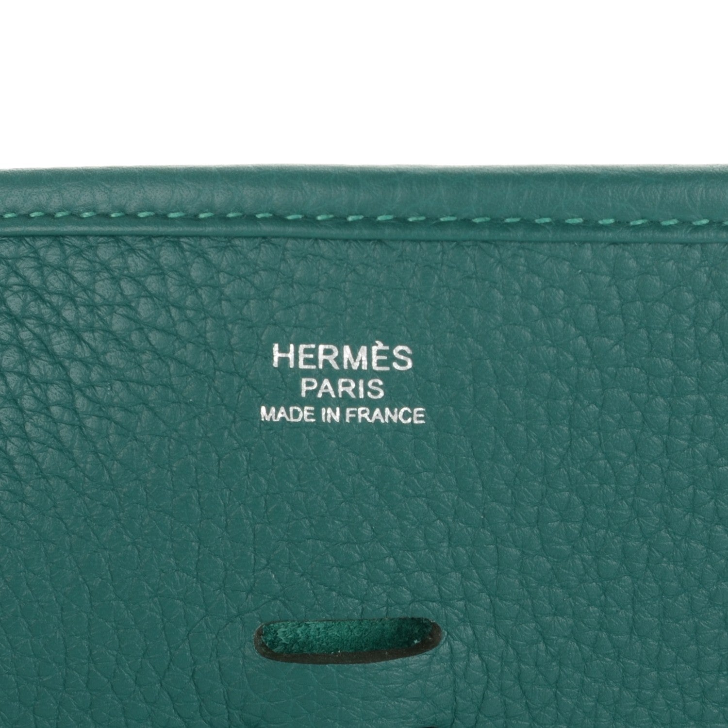 Hermes Taurillon Clemence Evelyne III PM Malachite 6 of 7