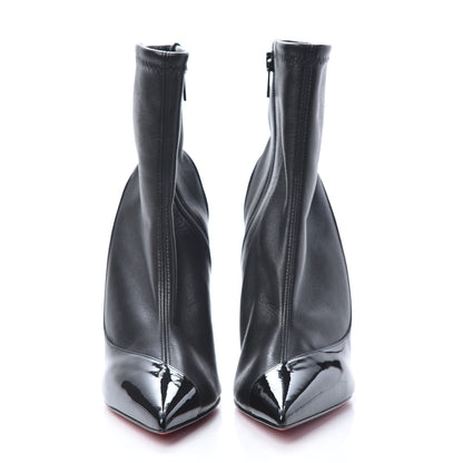 Christian Louboutin Patent Bibooty Ankle Boots 38 Black 2 of 8
