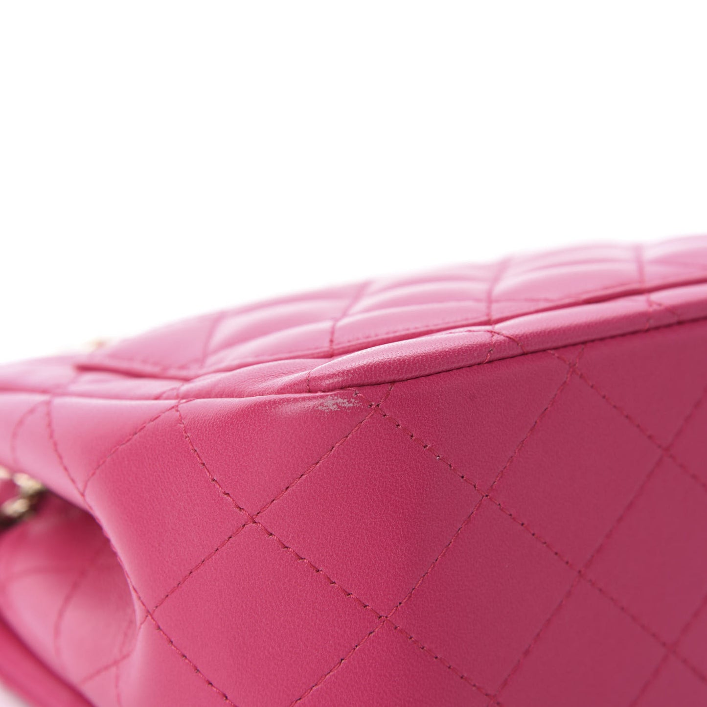 Lambskin Quilted Mini Square Flap Fuchsia