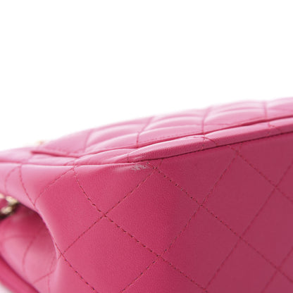 Chanel Lambskin Quilted Mini Square Flap Fuchsia 8 of 14