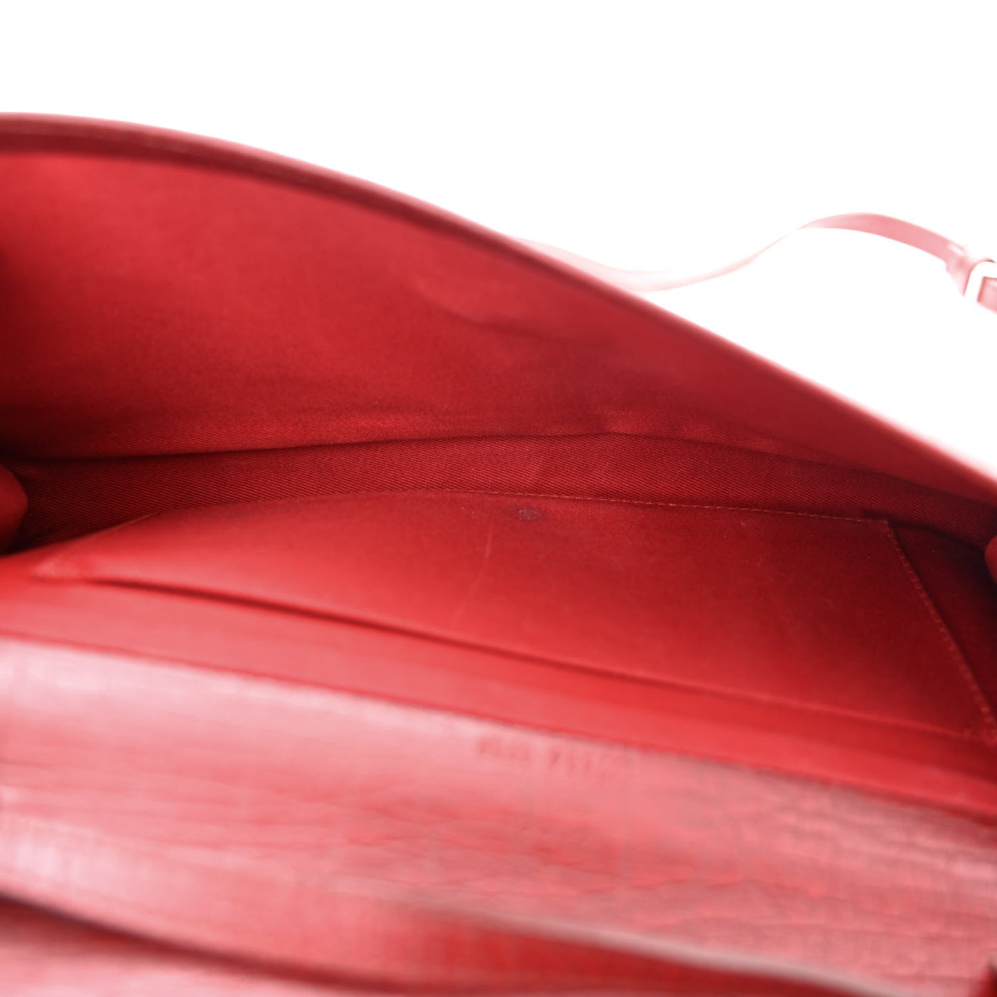 Monogram Bamboo Bar Clutch Red