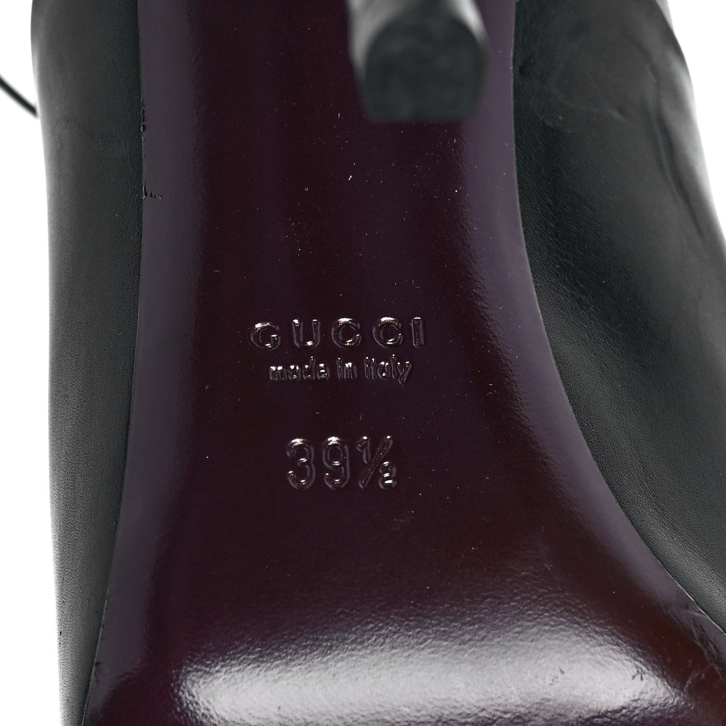 Calfskin Elizabeth Knee High Riding Boots 39.5 Black
