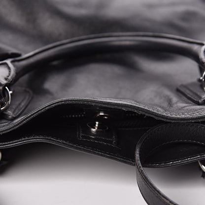 Prada Soft Calfskin Shoulder Bag Black 11 of 18